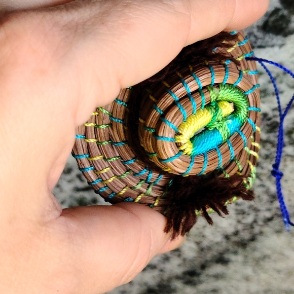 🌵Cute Boho Wicker Mini Hat and Basket - Picture 4 of 5